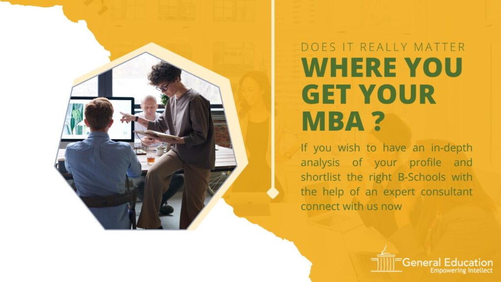 Does It Really Matter Where You Get Your MBA